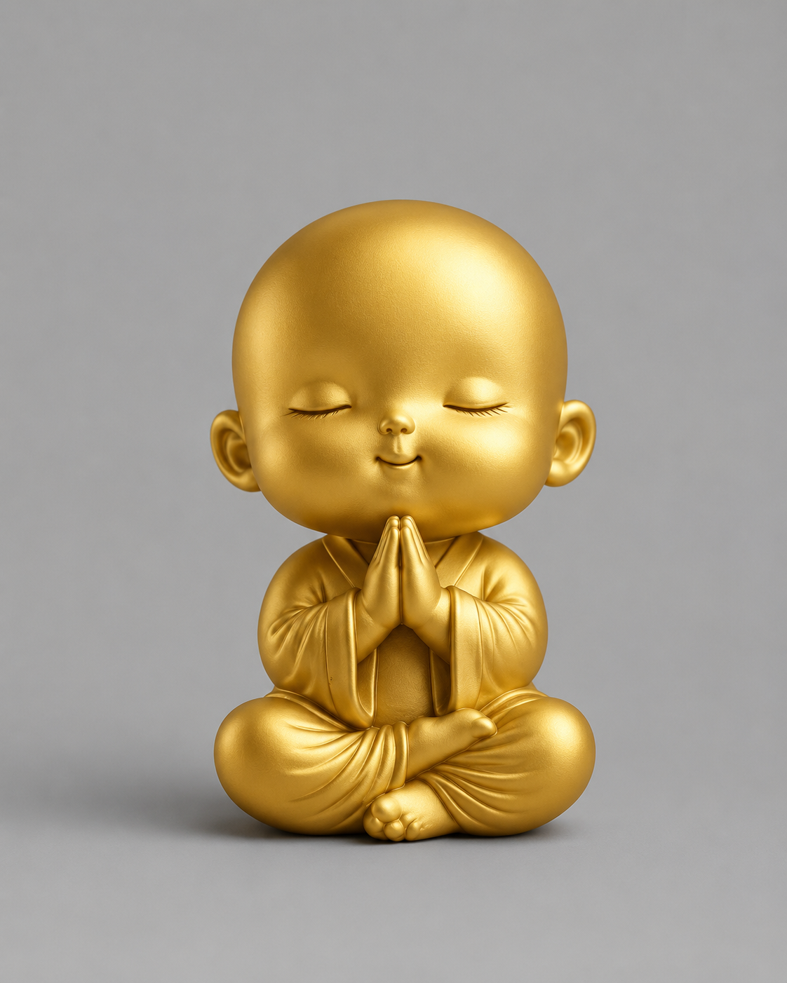 Golden Little Cute Mini Budha 3D Model (5 Inch)